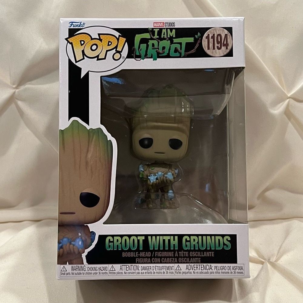 Disney Marvel Funko Pop! Groot with Grunds #1194 I am Groot Bobble-Head NIB